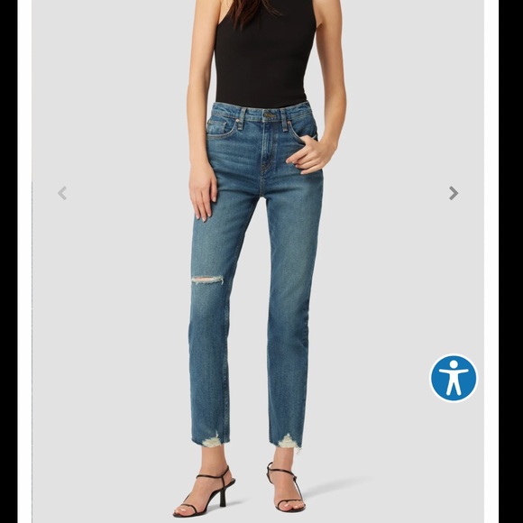 HUDSON Holly High-Rise Straight Crop Jean - Picture 1 of 7